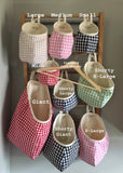 Gingham Hanging Storage Pods